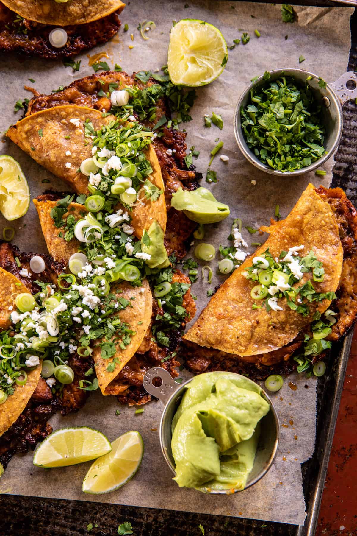 Crispy Cider Braised White Chili Chicken Tacos | halfbakedharvest.com