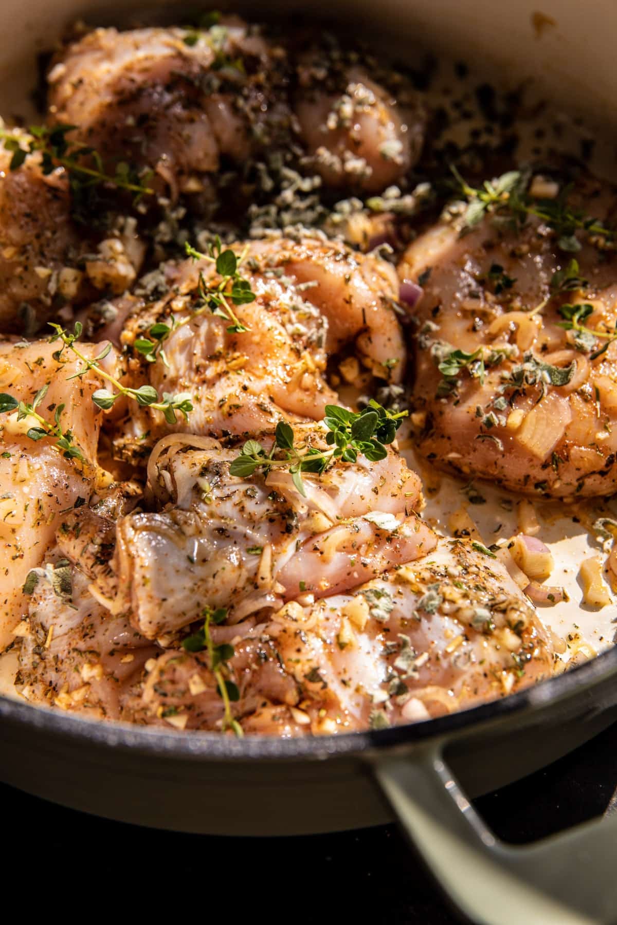 One Pan Roasted Herb Chicken and Wild Rice | halfbakedharvest.com
