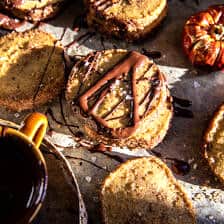 Spiced Pumpkin Shortbread Cookies | halfbakedharvest.com