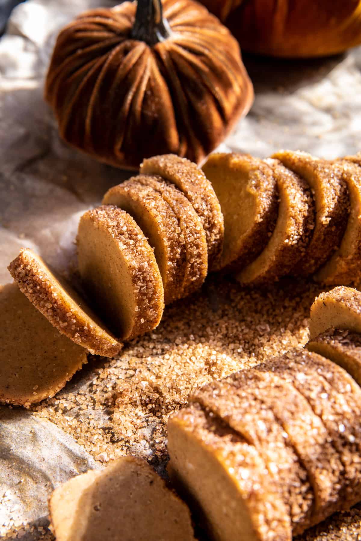 Spiced Pumpkin Shortbread Cookies | halfbakedharvest.com