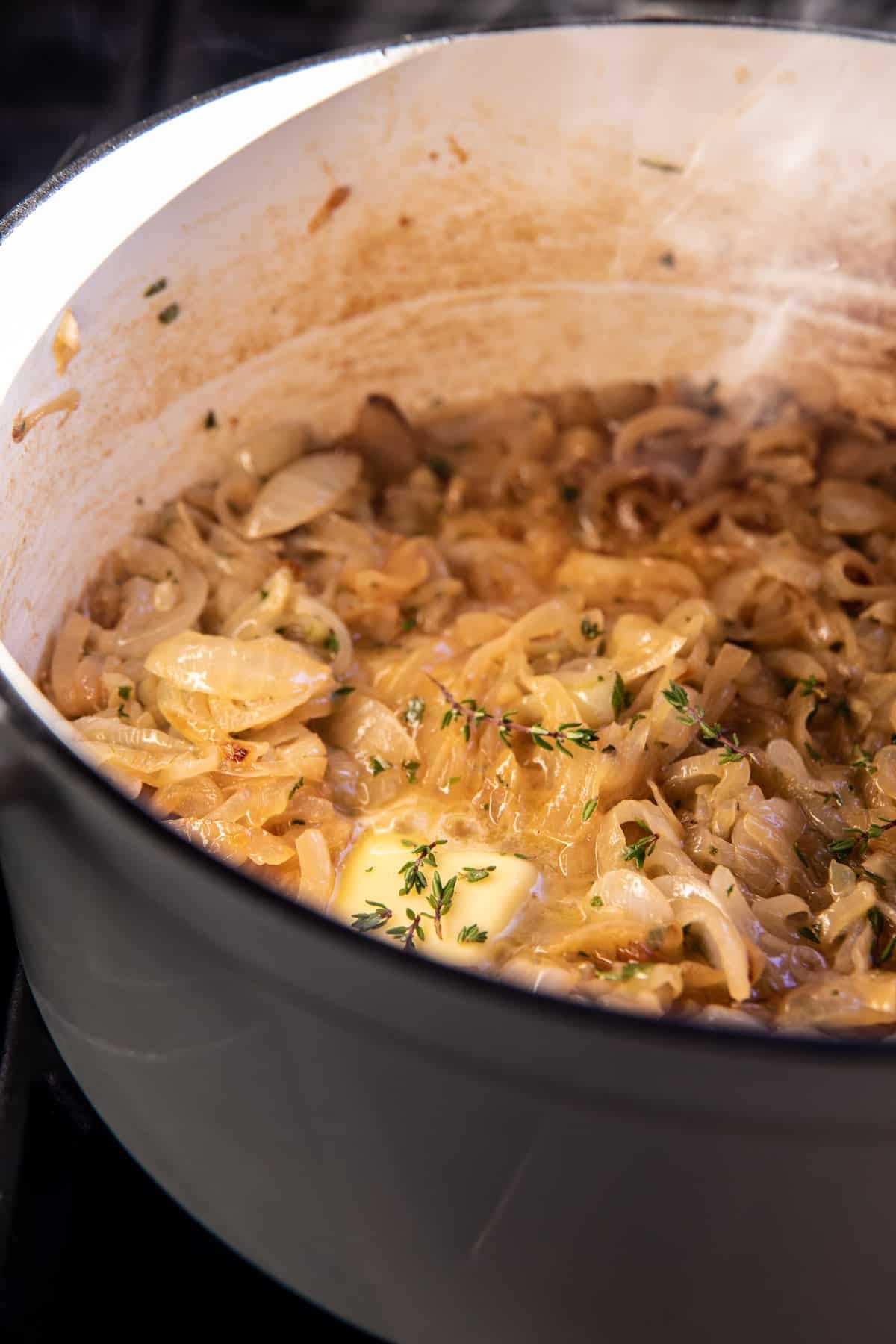 Creamy French Onion Soup Baked In Bread Bowls | halfbakedharvest.com