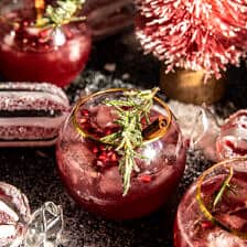 Mistletoe Kiss Cocktail (with mocktail)) halfbakedharvest.com