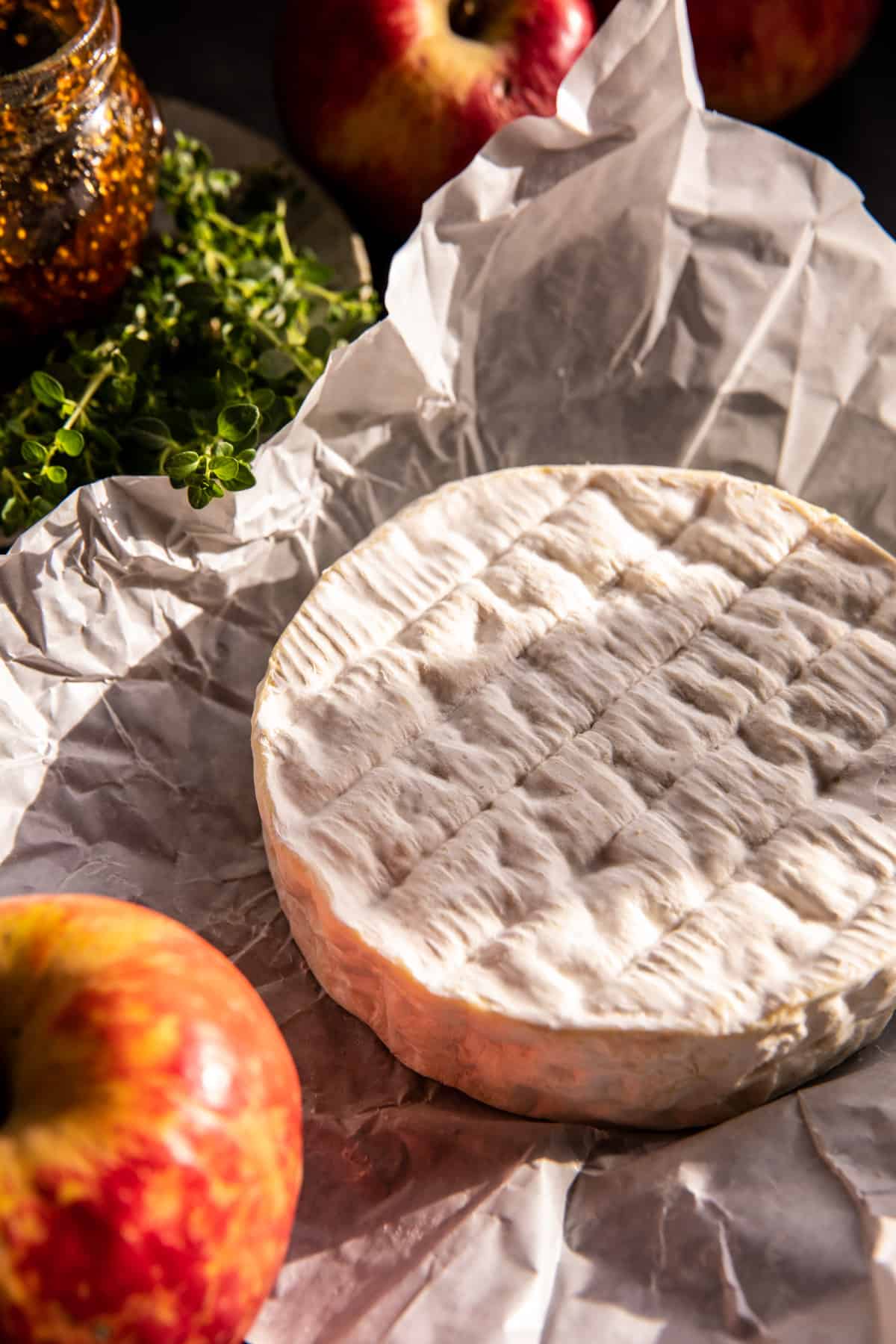 Pastry Wrapped Baked Brie with Maple Roasted Apples | halfbakedharvest.com