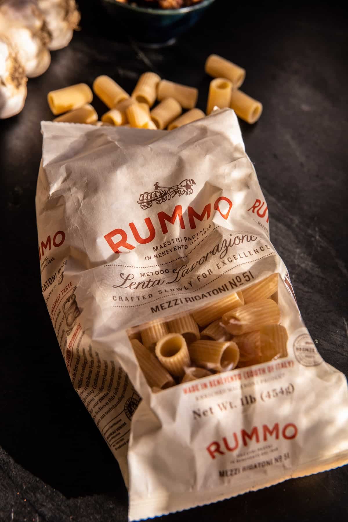 Quick Pumpkin Rigatoni with Candied Prosciutto and Walnuts | halfbakedharvest.com