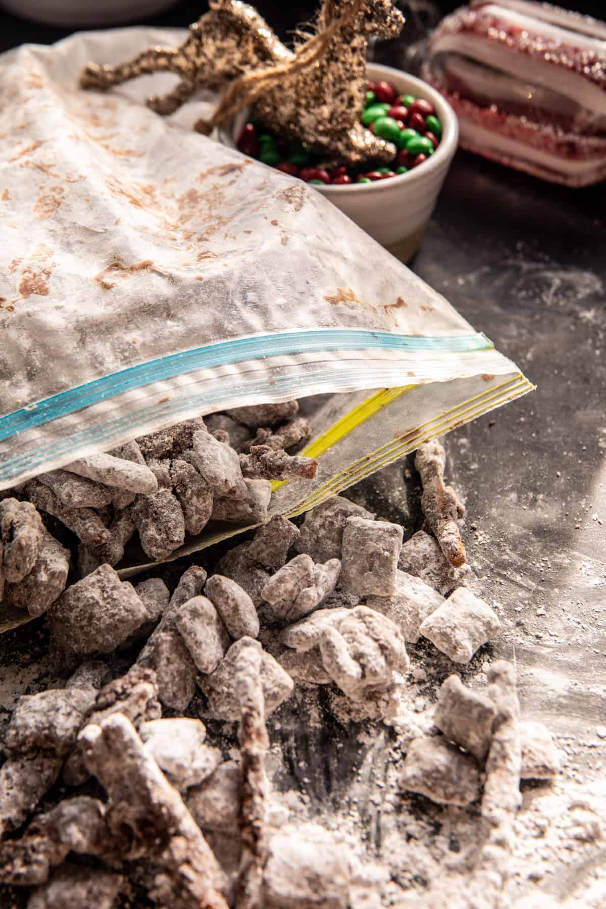 Christmas Puppy Chow | halfbakedharvest.com