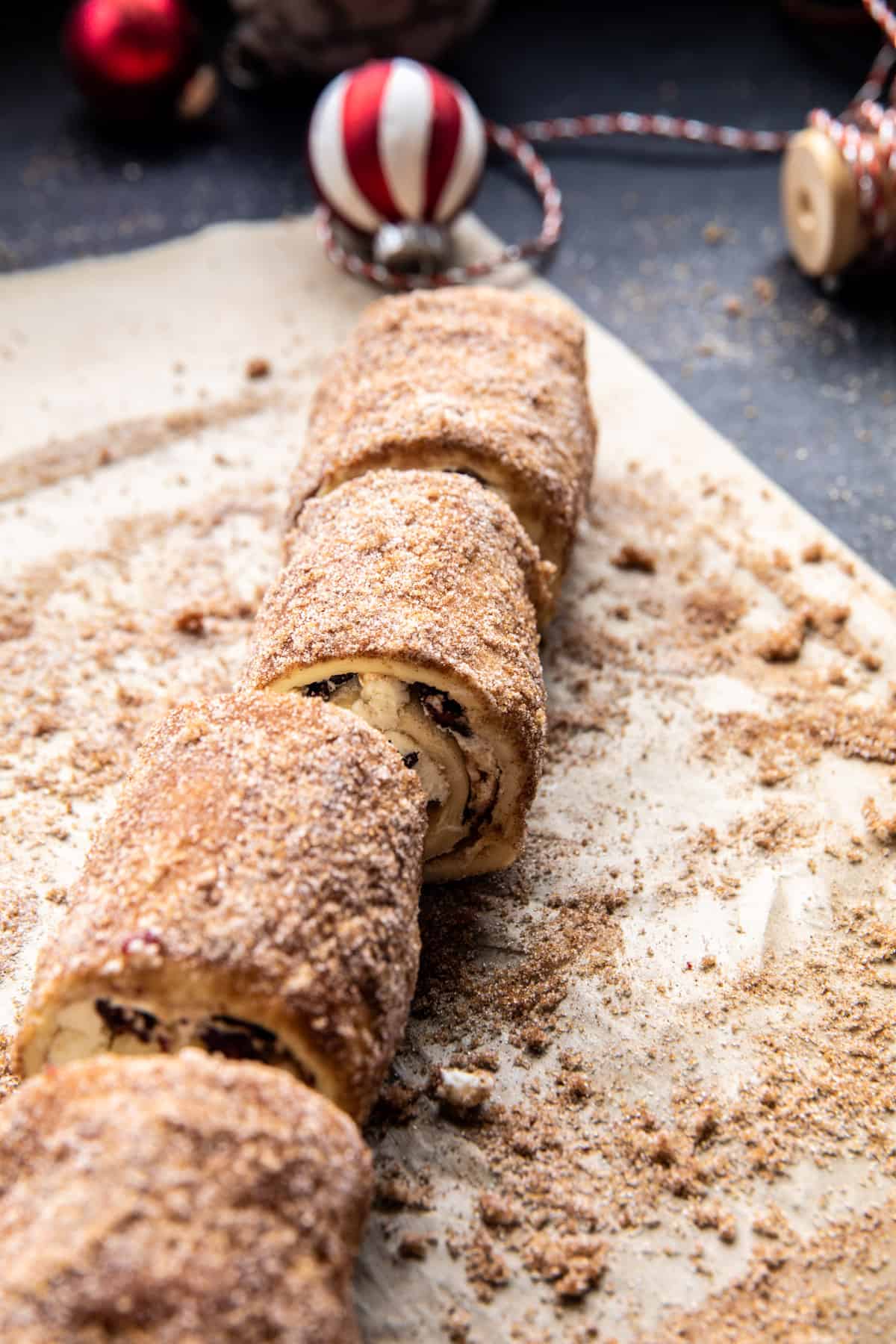 Cranberry Goat Cheese Puff Pastry Swirls | halfbakedharvest.com