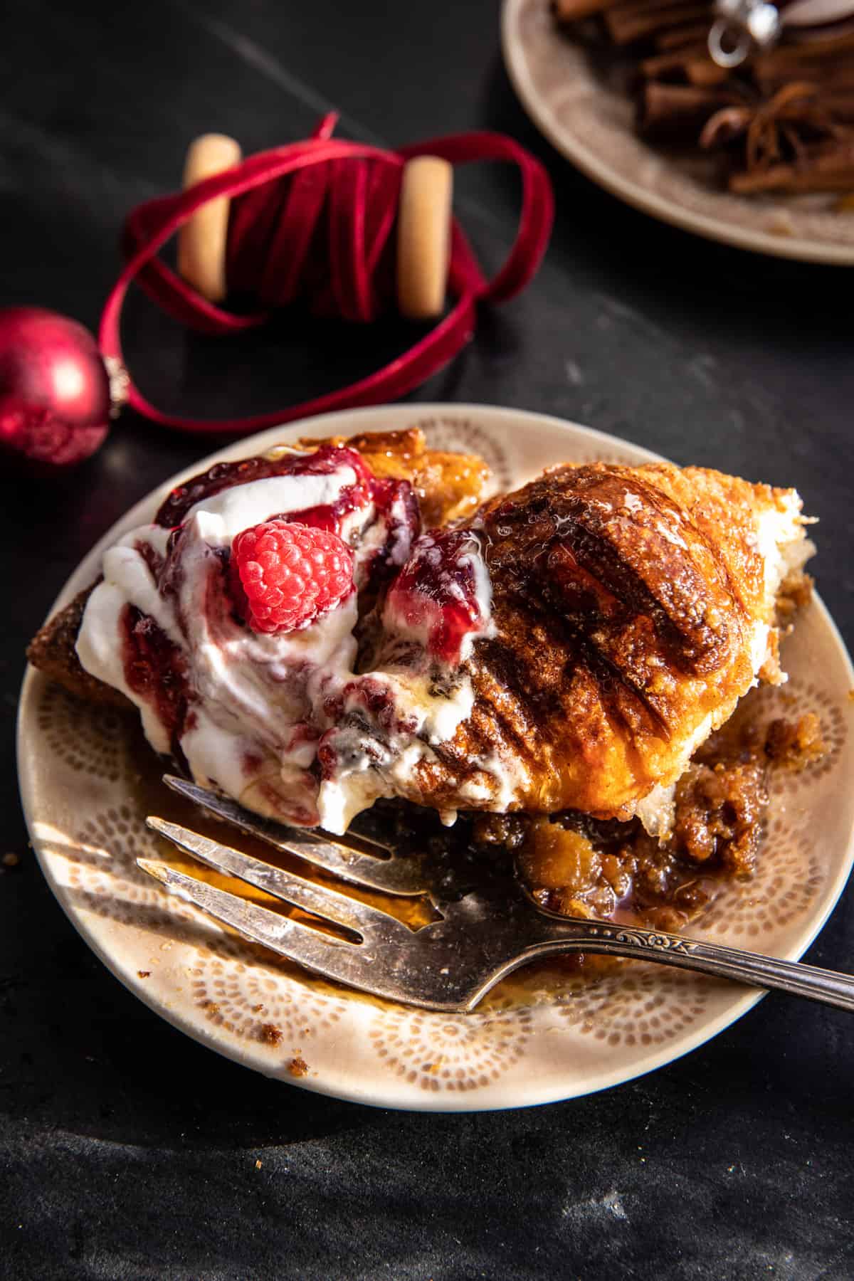 Easy Eggnog Croissant French Toast.| halfbakedharvest.com