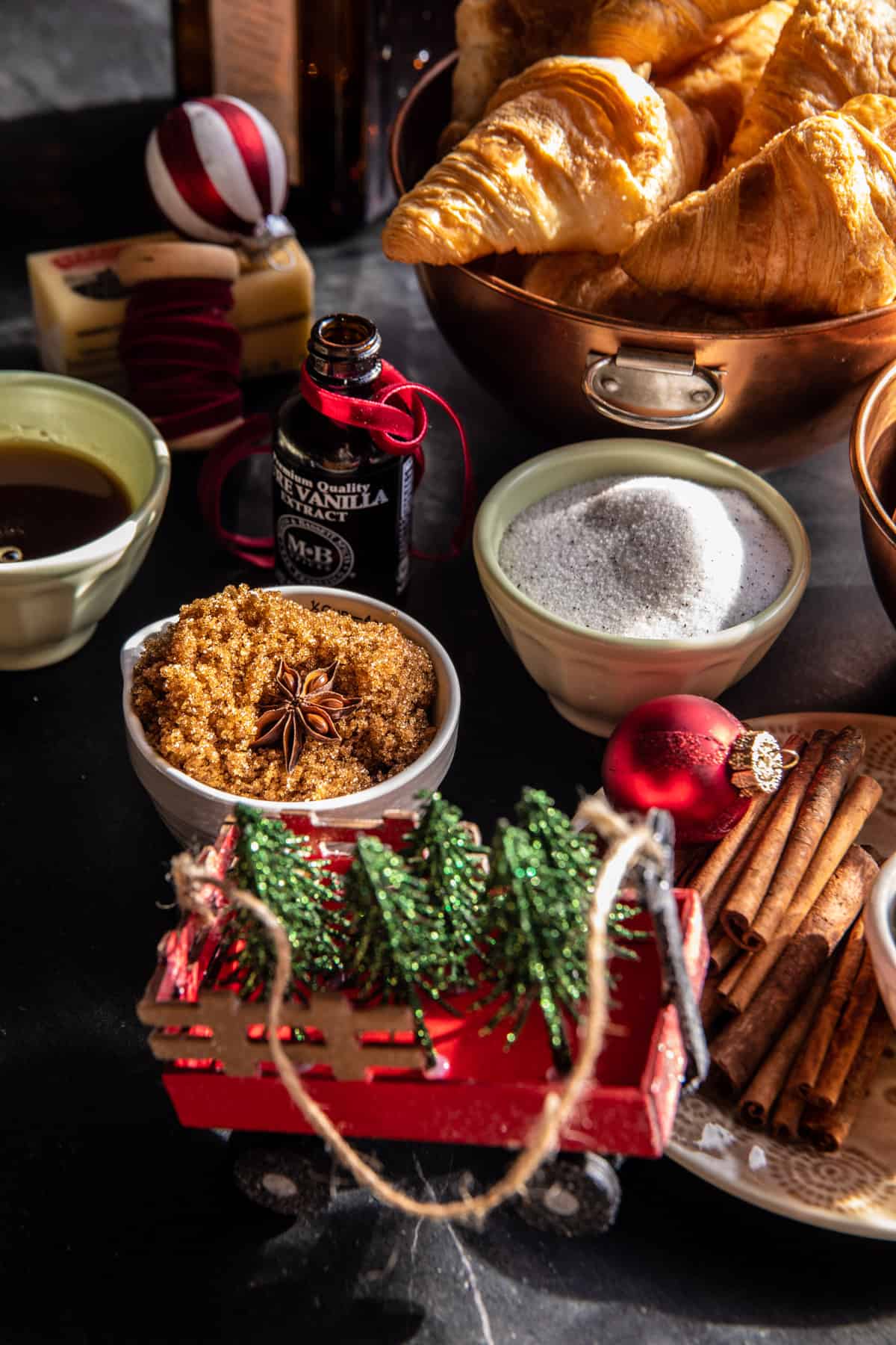 Easy Eggnog Croissant French Toast.| halfbakedharvest.com