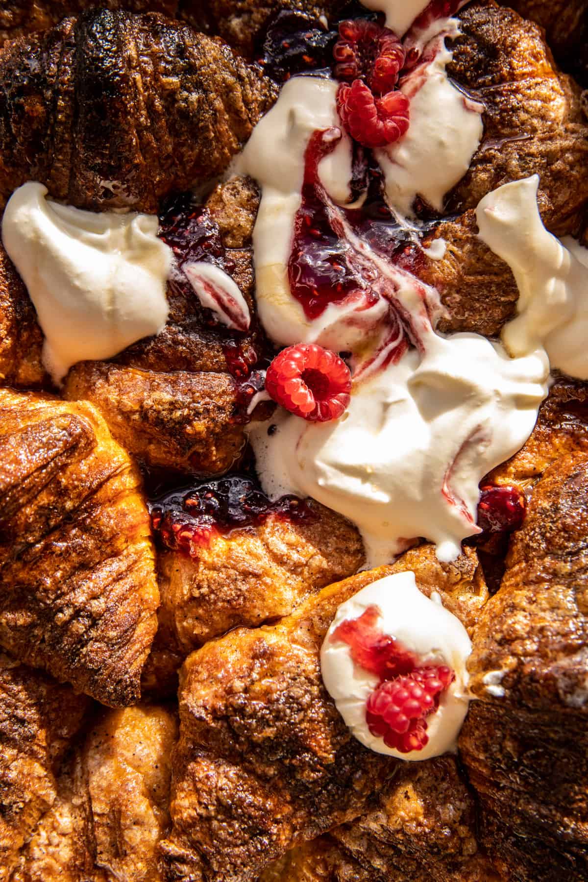 Easy Eggnog Croissant French Toast.| halfbakedharvest.com