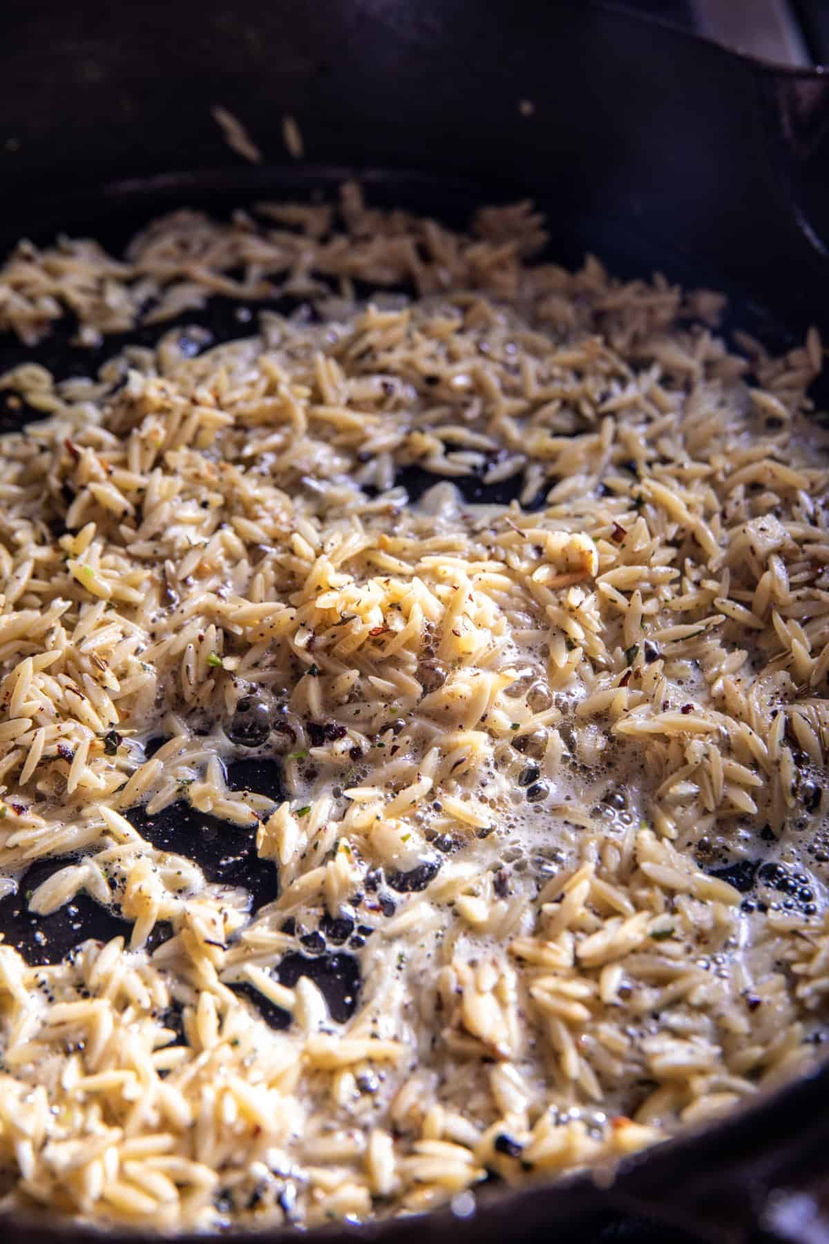 Skillet White Pesto Marry Me Chicken and Orzo | halfbakedharvest.com