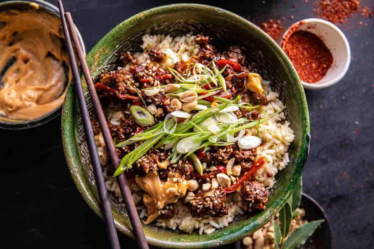 20 Minute Korean Gochujang Beef Bowls | halfbakedharvest.com