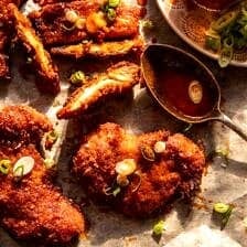 Baked Crunchy Honey Buffalo Chicken