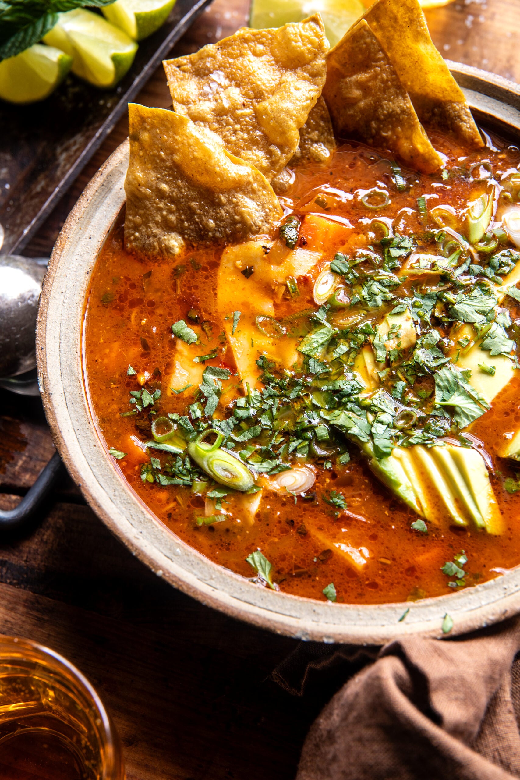 Salsa Verde Tortilla Soup- | halfbakedharvest.com