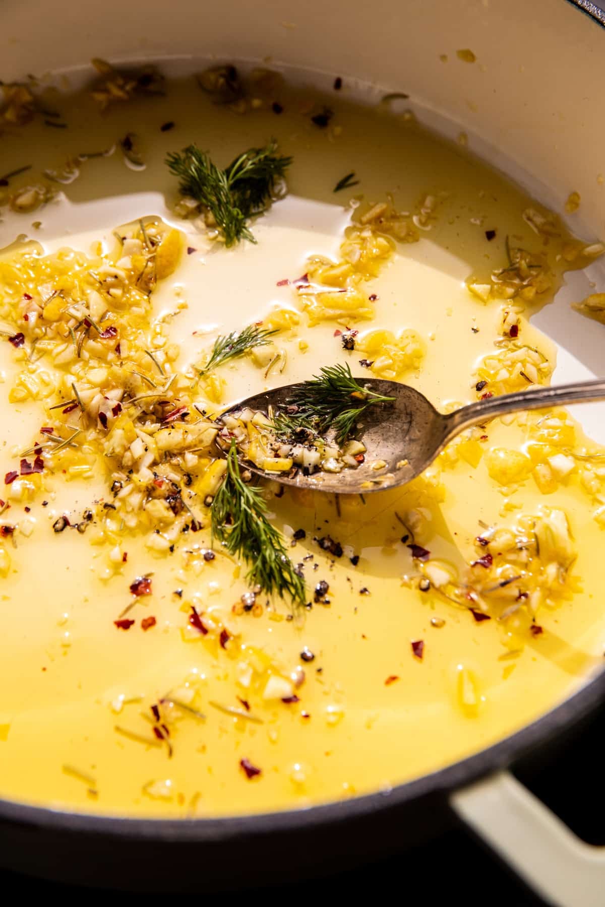 Baked Lemon Rosemary Chicken Meatballs and Creamy Orzo | halfbakedharvest.com