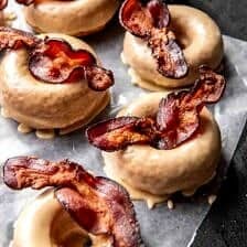 Baked Maple Bacon Doughnuts | halfbakedharvest.com