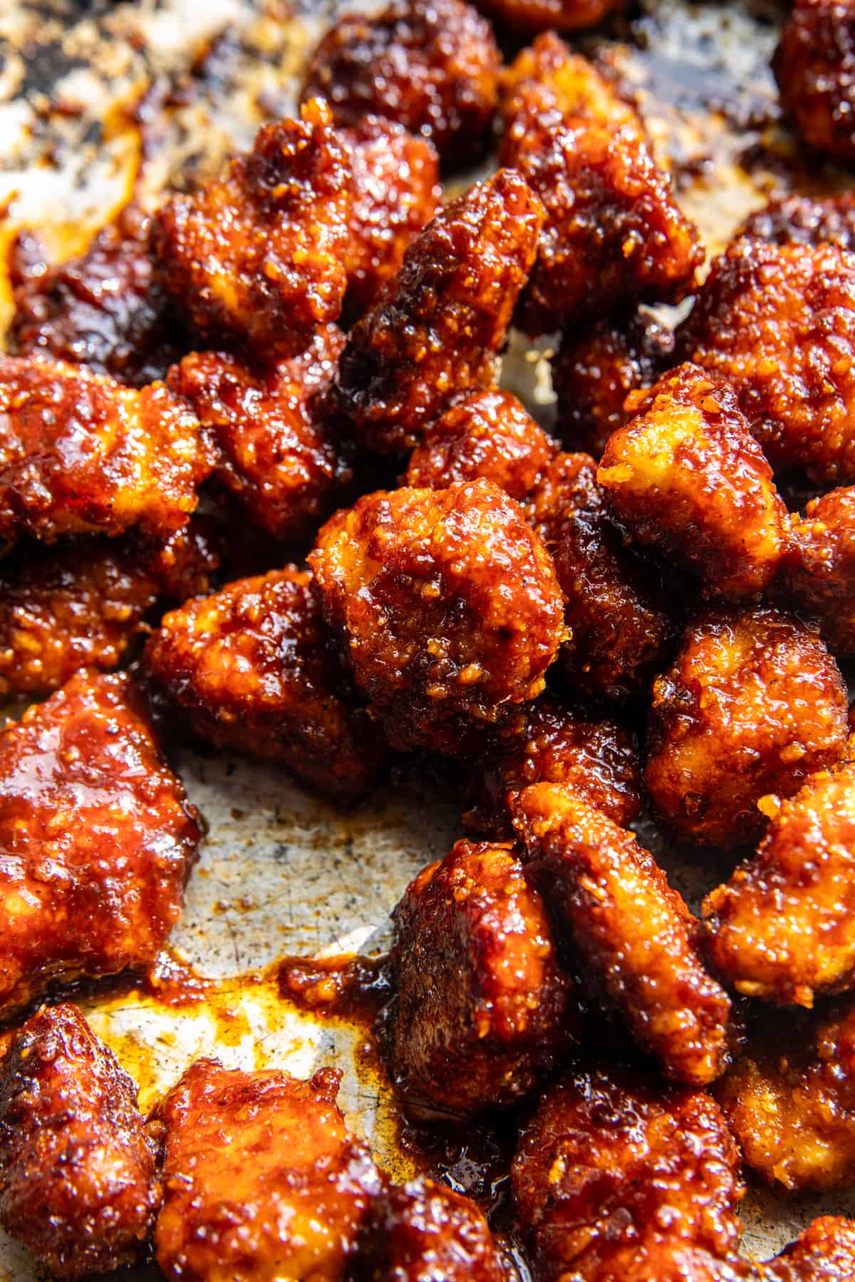 Sheet Pan Korean Popcorn Chicken | halfbakedharvest.com