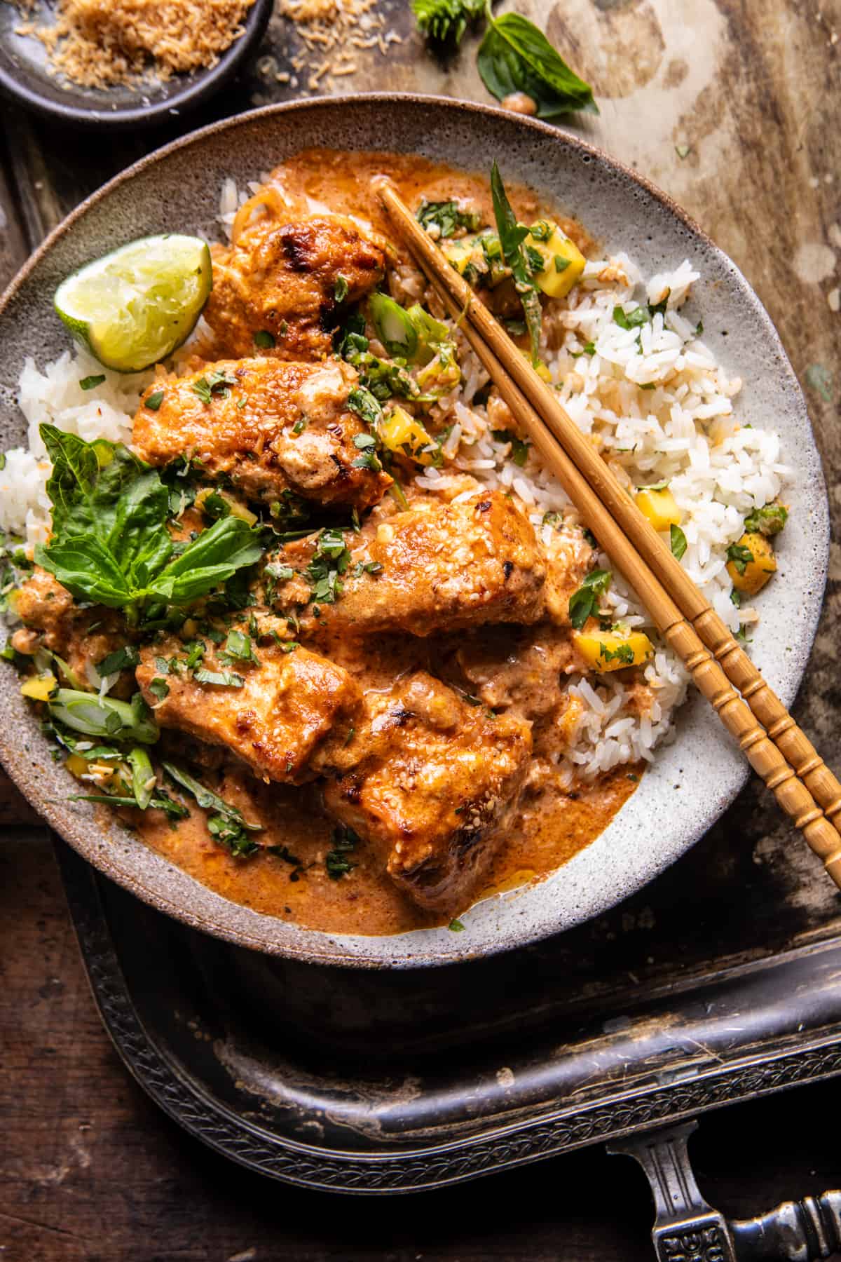 Baked Coconut Curry Salmon | halfbakedharvest.com