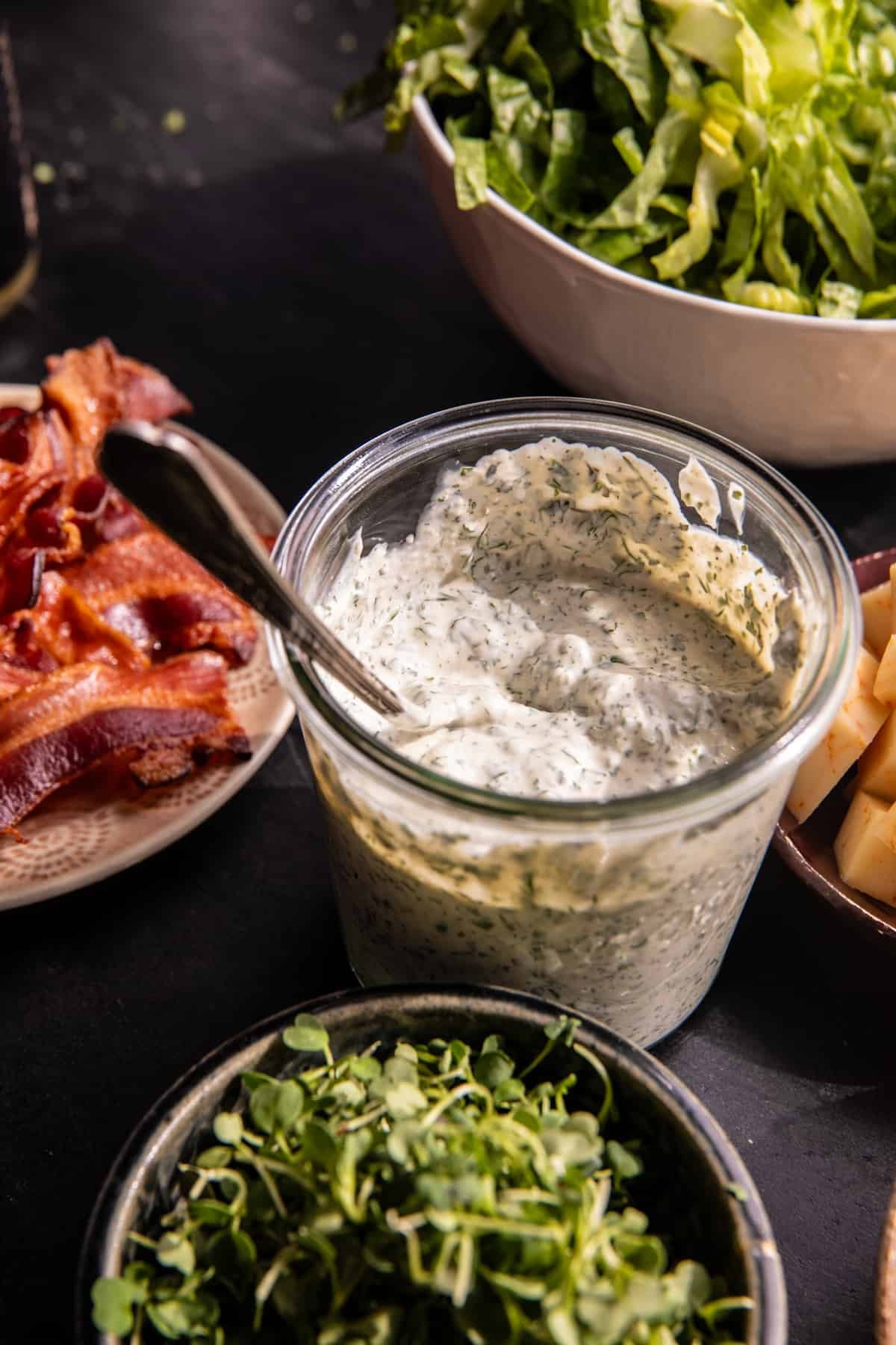 Creamy Avocado Ranch Chicken Pasta Salad | halfbakedharvest.com