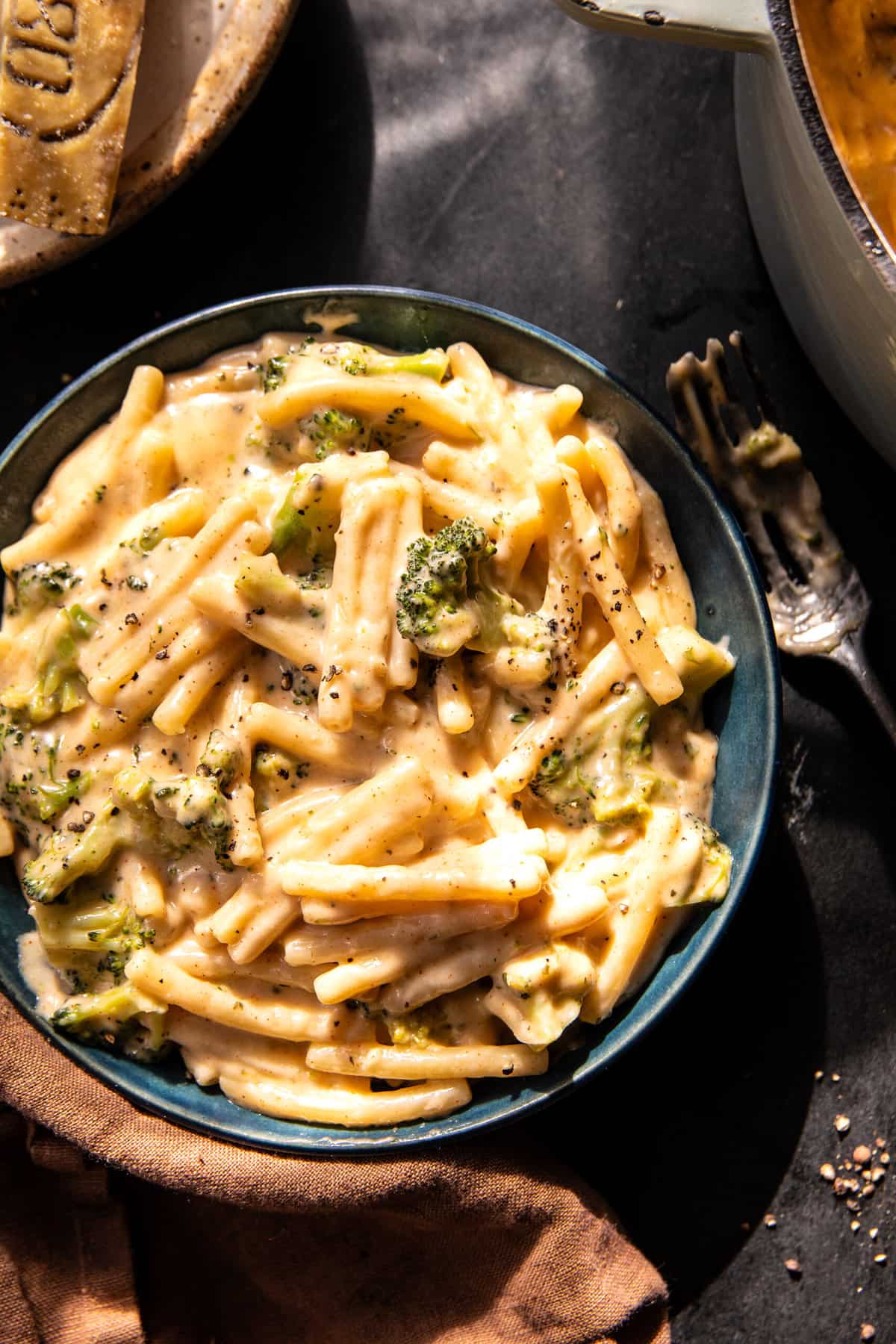 Easy One Pot Broccoli Cheese Pesto Pasta | halfbakedharvest.com