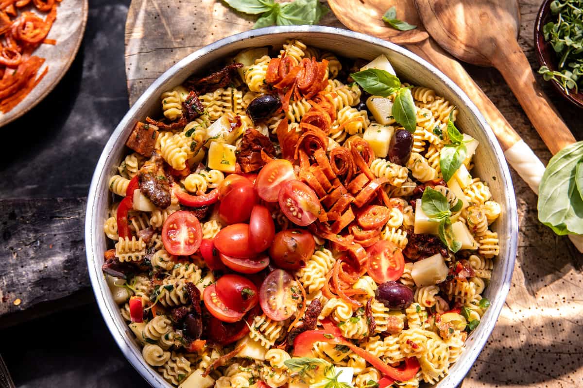 Italian Chop Pasta Salad | halfbakedharvest.com