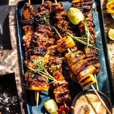 Pineapple Adobo Chicken Skewers | halfbakedharvest.com