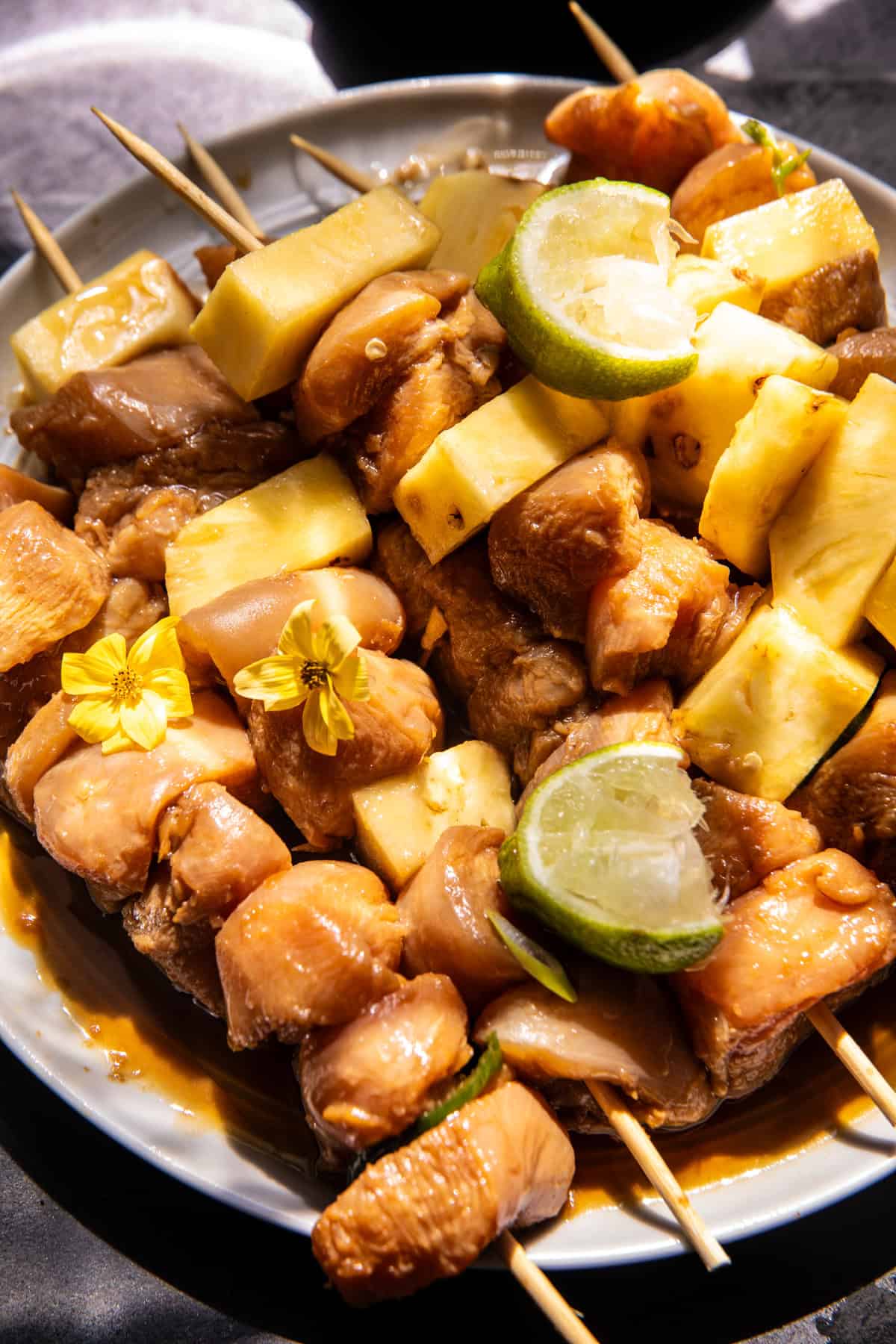 Pineapple Adobo Chicken Skewers | halfbakedharvest.com
