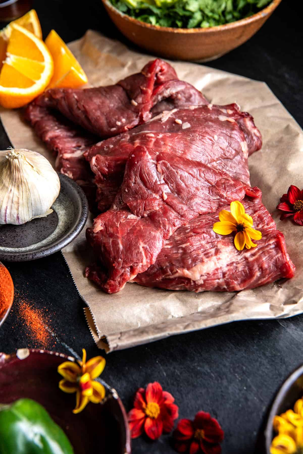 Sheet Pan Chipotle Steak Tacos with Mango Salsa | halfbakedharvest.com