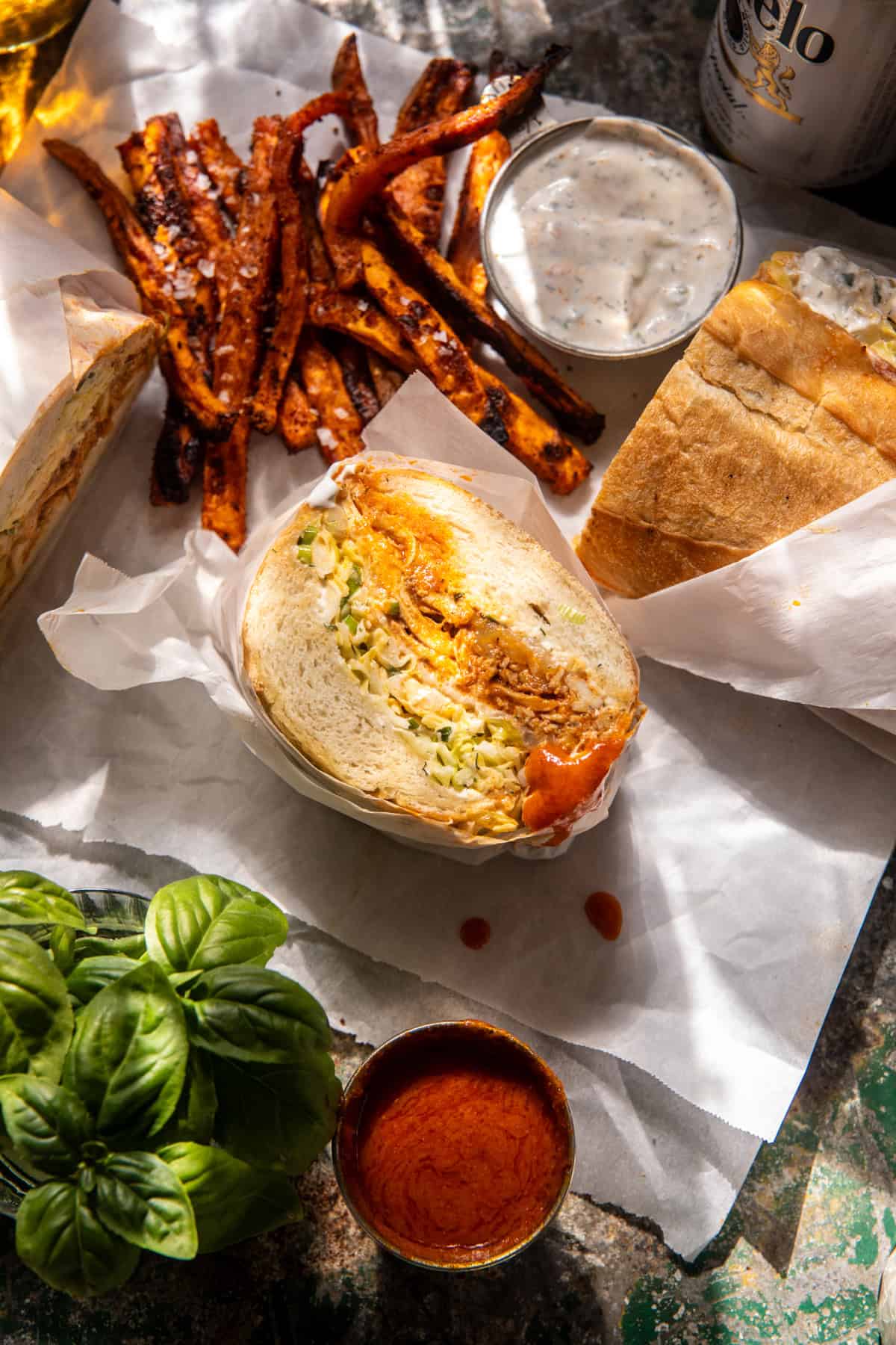 Grilled Buffalo Chicken Subs | halfbakedharvest.com