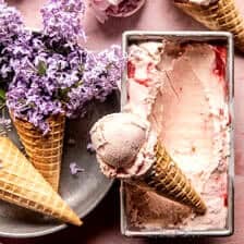 No Churn Creamy Strawberry Ice Cream | halfbakedharvest.com