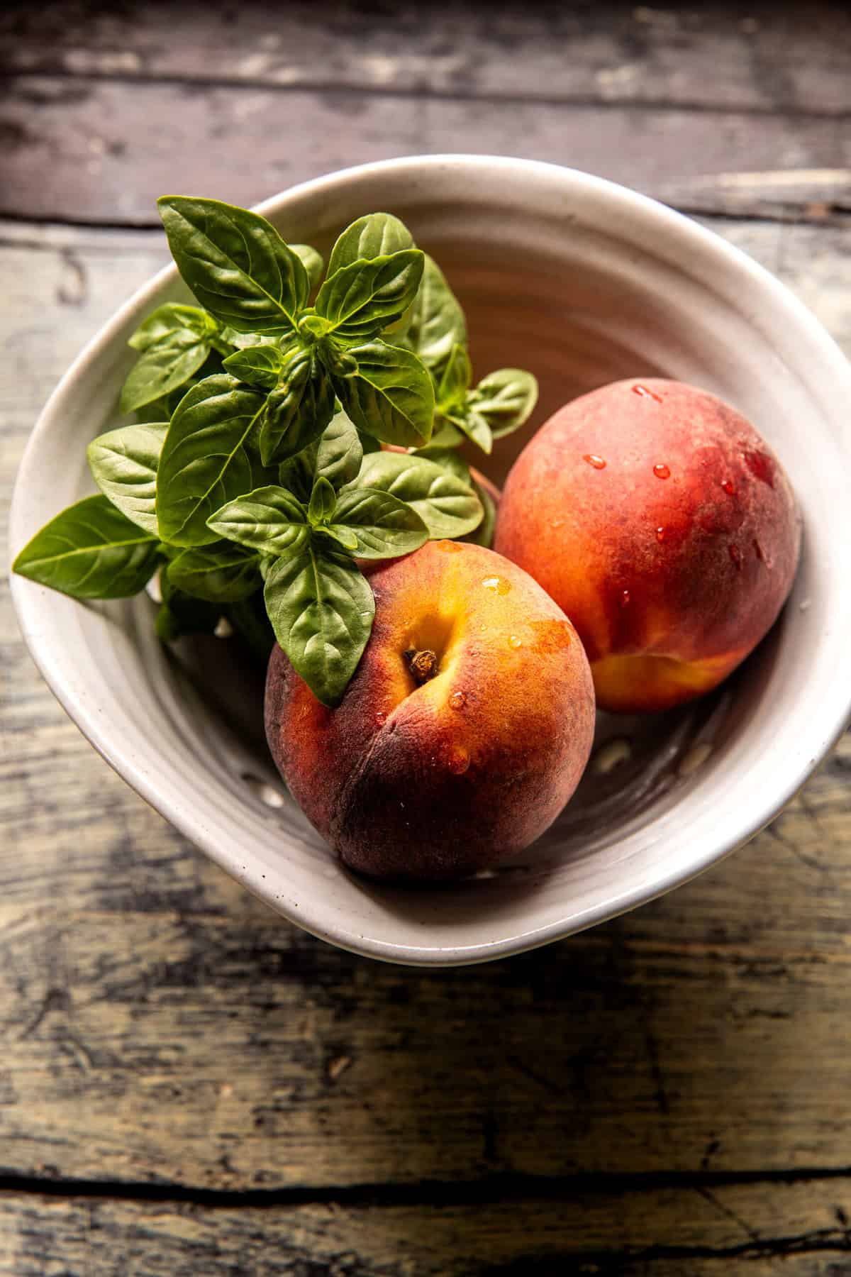 3 Cheese Prosciutto Peach Pizza | halfbakedharvest.com