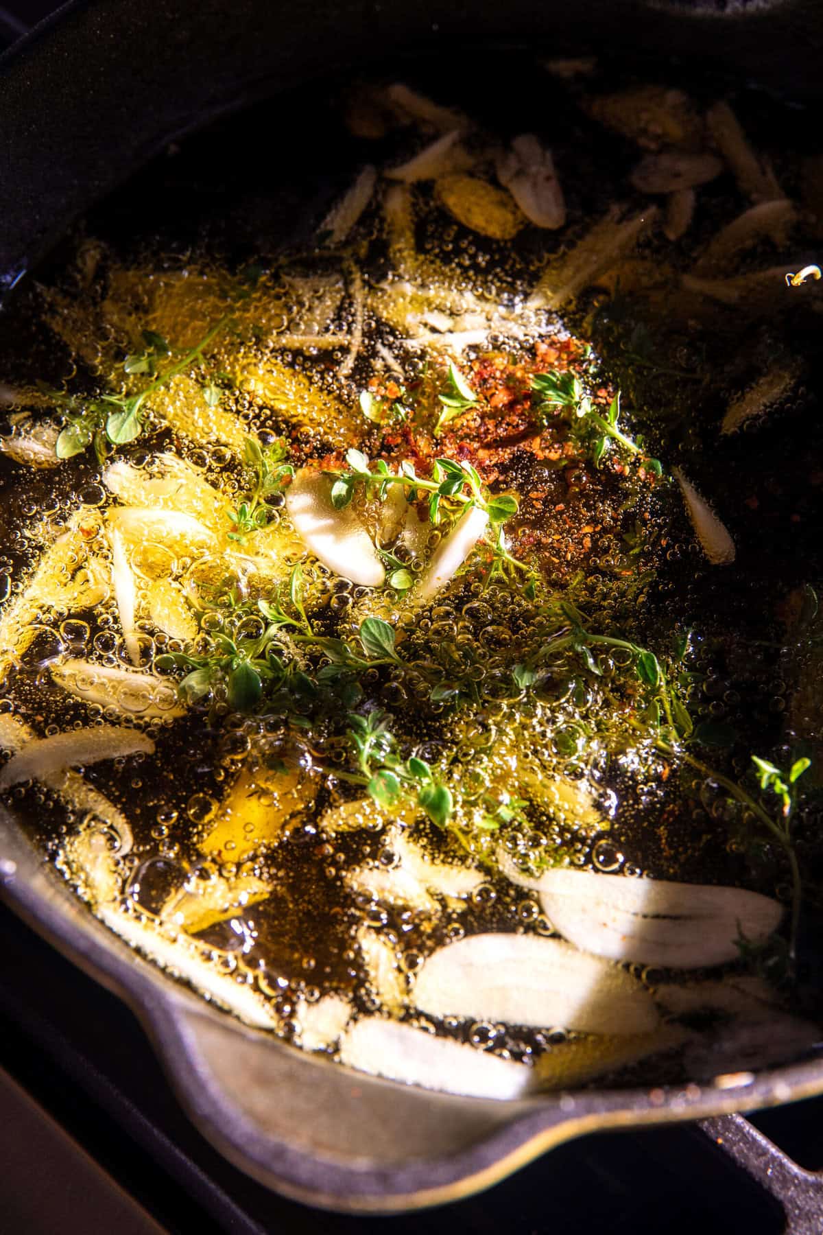 Garlic Oil Feta Dip with Peaches | halfbakedharvest.com