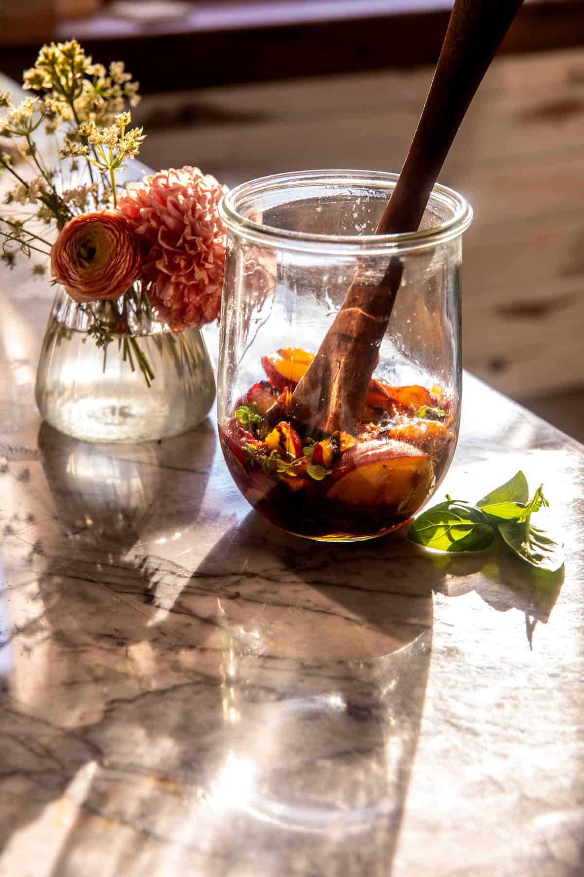 Peach Thyme Smash | halfbakedharvest.com