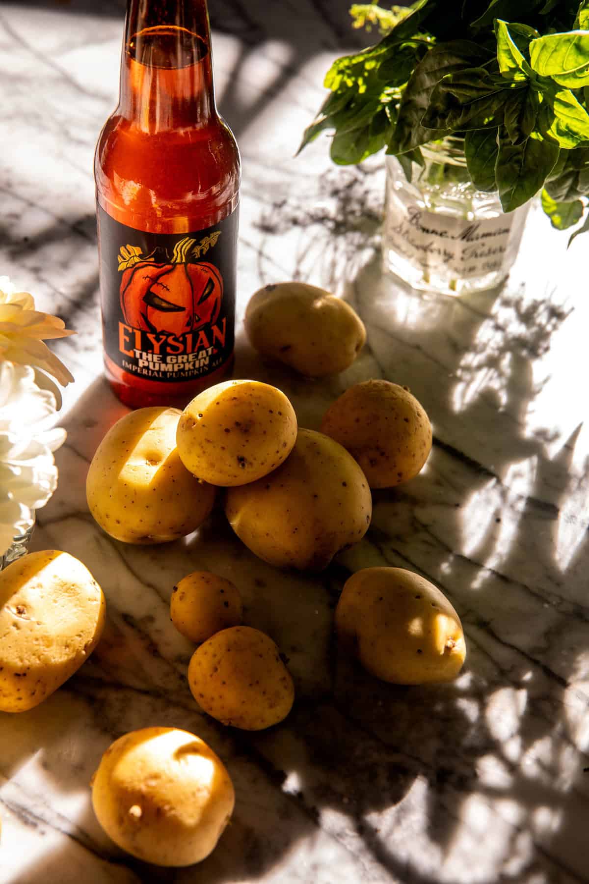 Sour Cream and Onion Smashed Potatoes | halfbakedharvest.com