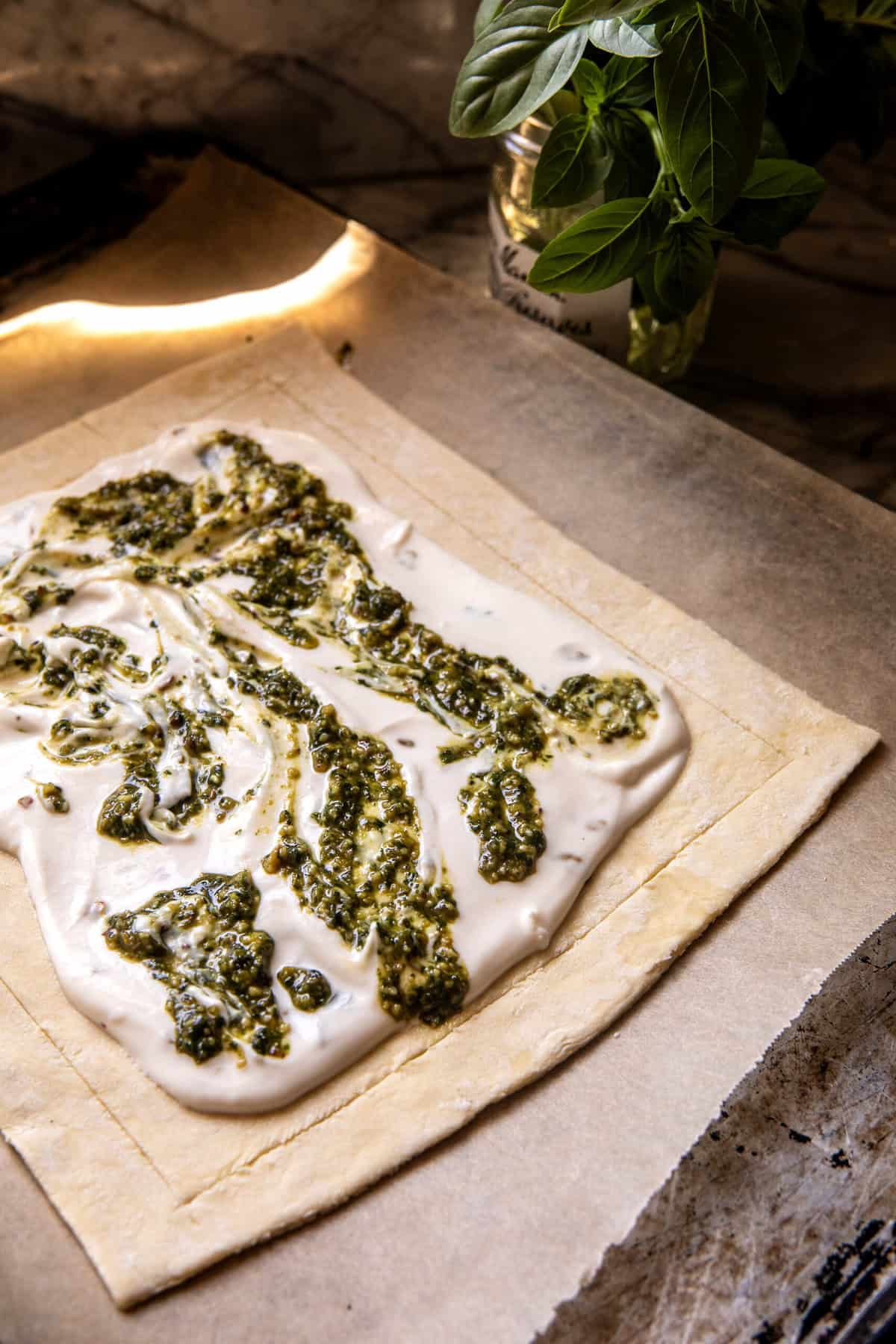 Zucchini Ricotta Pesto Tart | halfbakedharvest.com