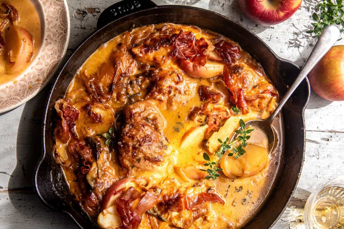 Apple Cider Smothered Chicken | halfbakedharvest.com