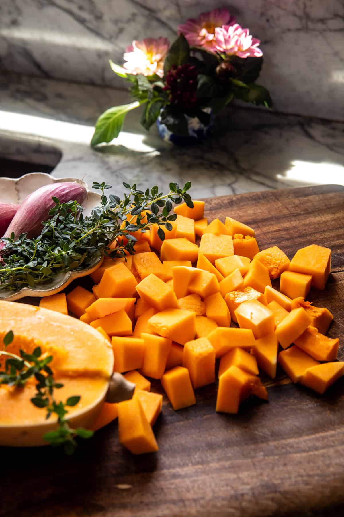 Butternut Squash Orzo Salad with Candied Bacon | halfbakedharvest.com