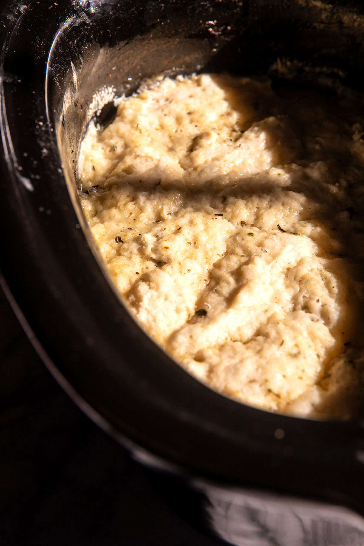 Crockpot Creamy Chicken and Dumplings | halfbakedharvest.com