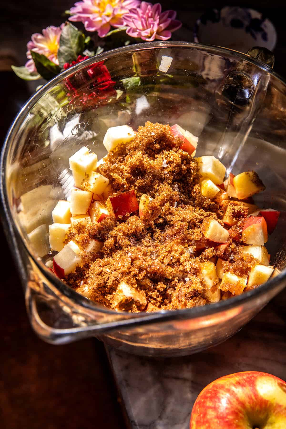 Glazed Honeycrisp Apple Fritter Cake | halfbakedharvest.com