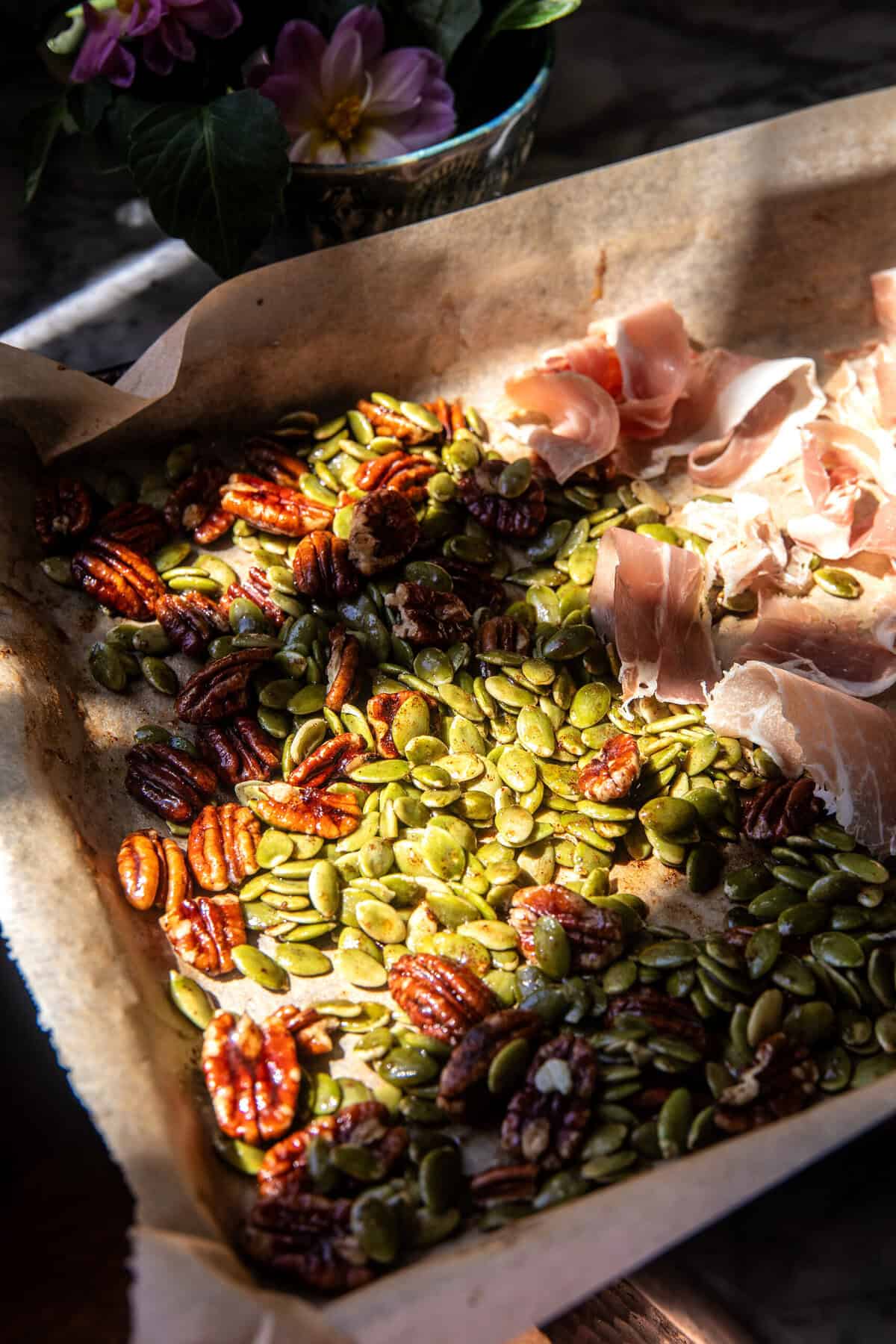 Harvest Brie and Cheddar Apple Kale Salad | halfbakedharvest.com