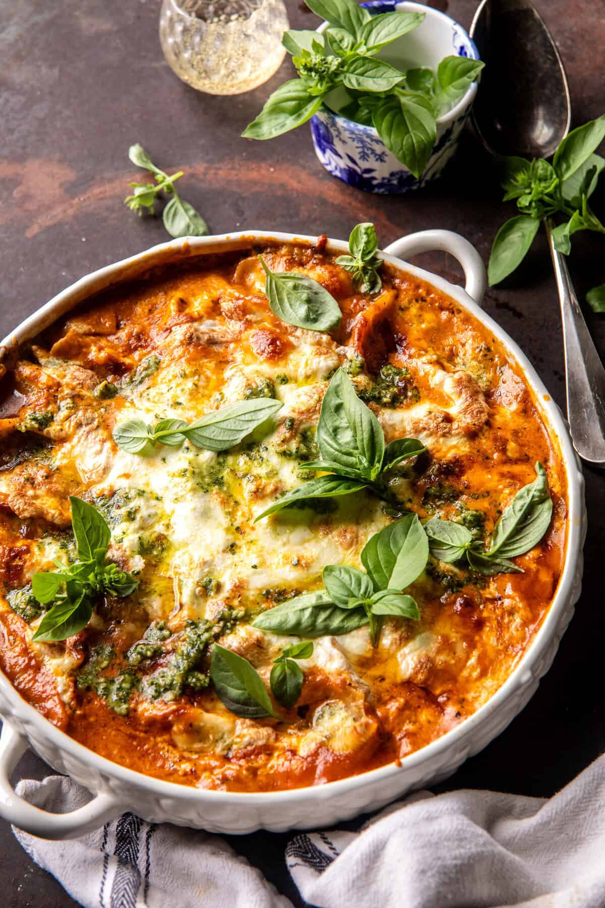 Stuffed Creamy Tomato Basil Pasta Shells | halfbakedharvest.com
