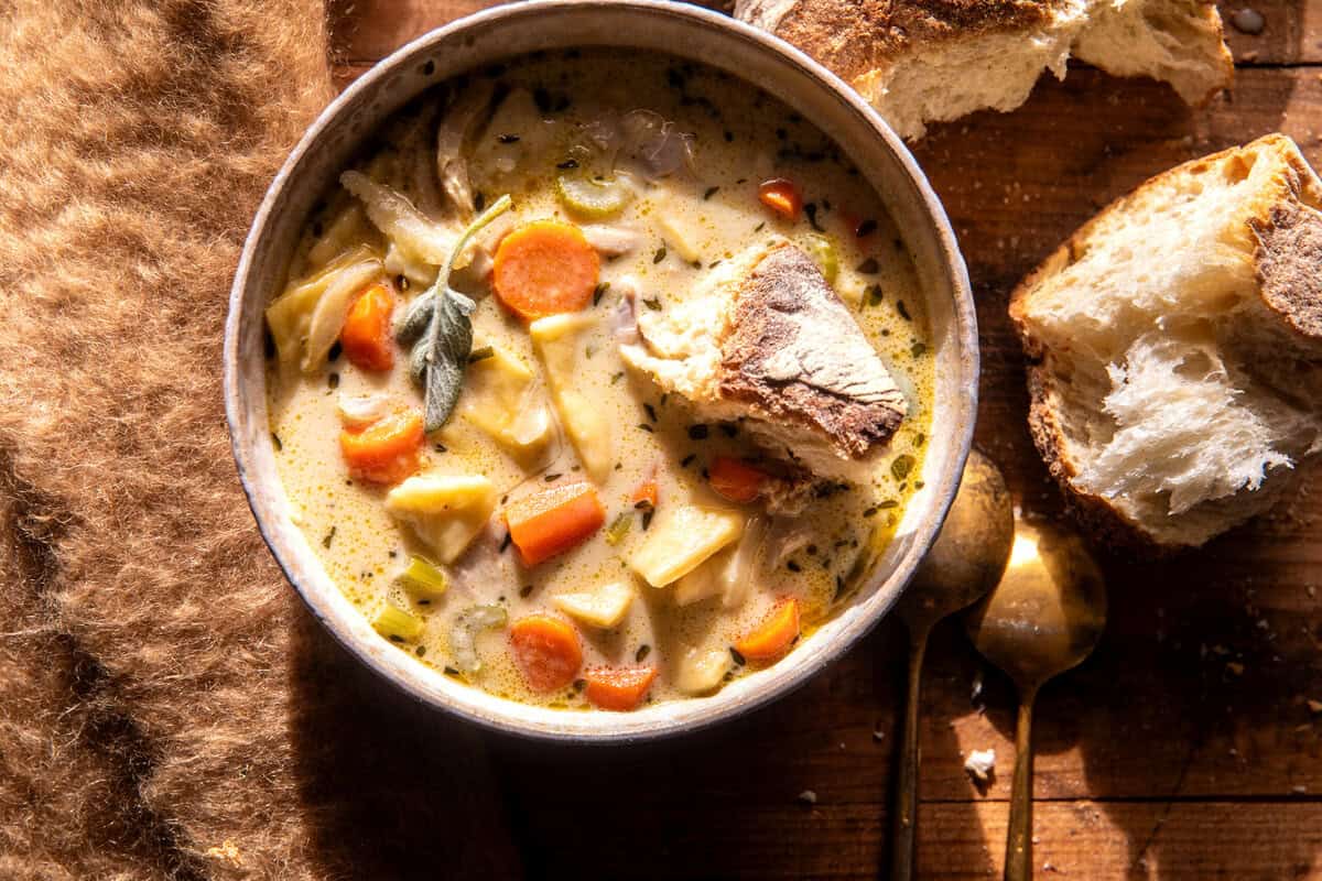 Creamy Homestyle Chicken Noodle Soup | halfbakedharvest.com