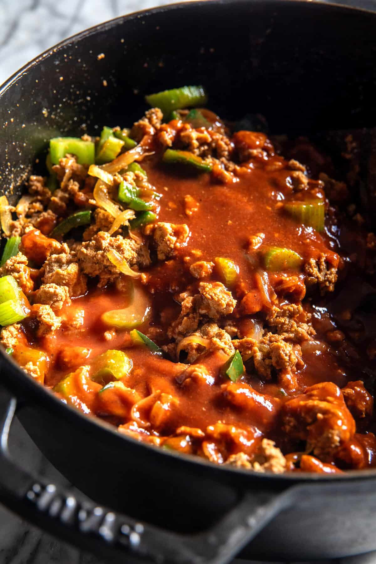 Spicy Buffalo Turkey Chili | halfbakedharvest.com 