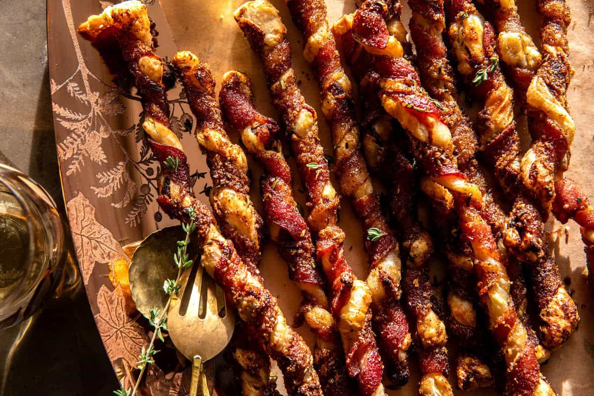 Bacon Wrapped Dates and Goat Cheese Pastry Twists | halfbakedharvest.com