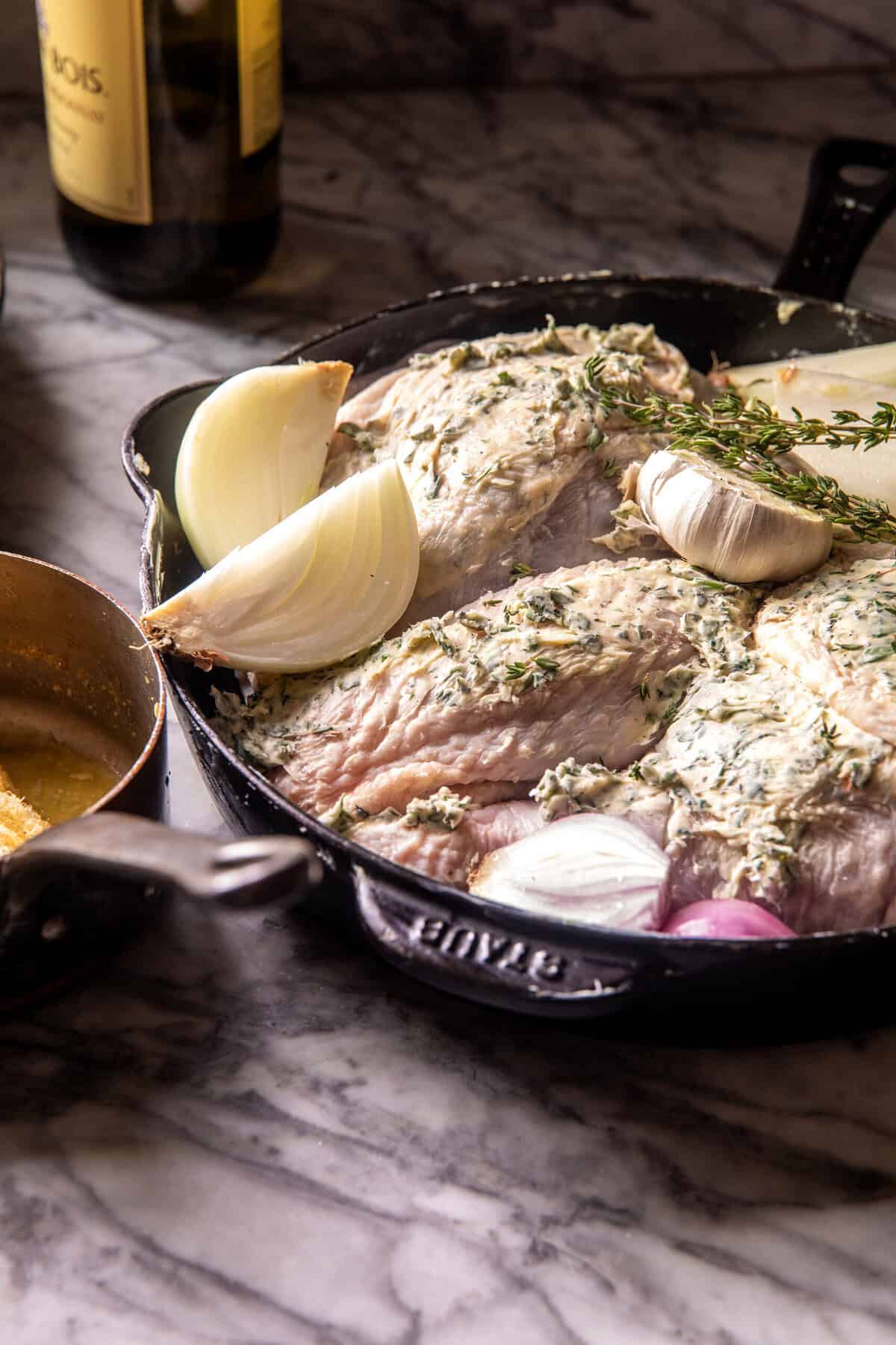 Herb and Butter Roasted Turkey Parts | halfbakedharvest.com