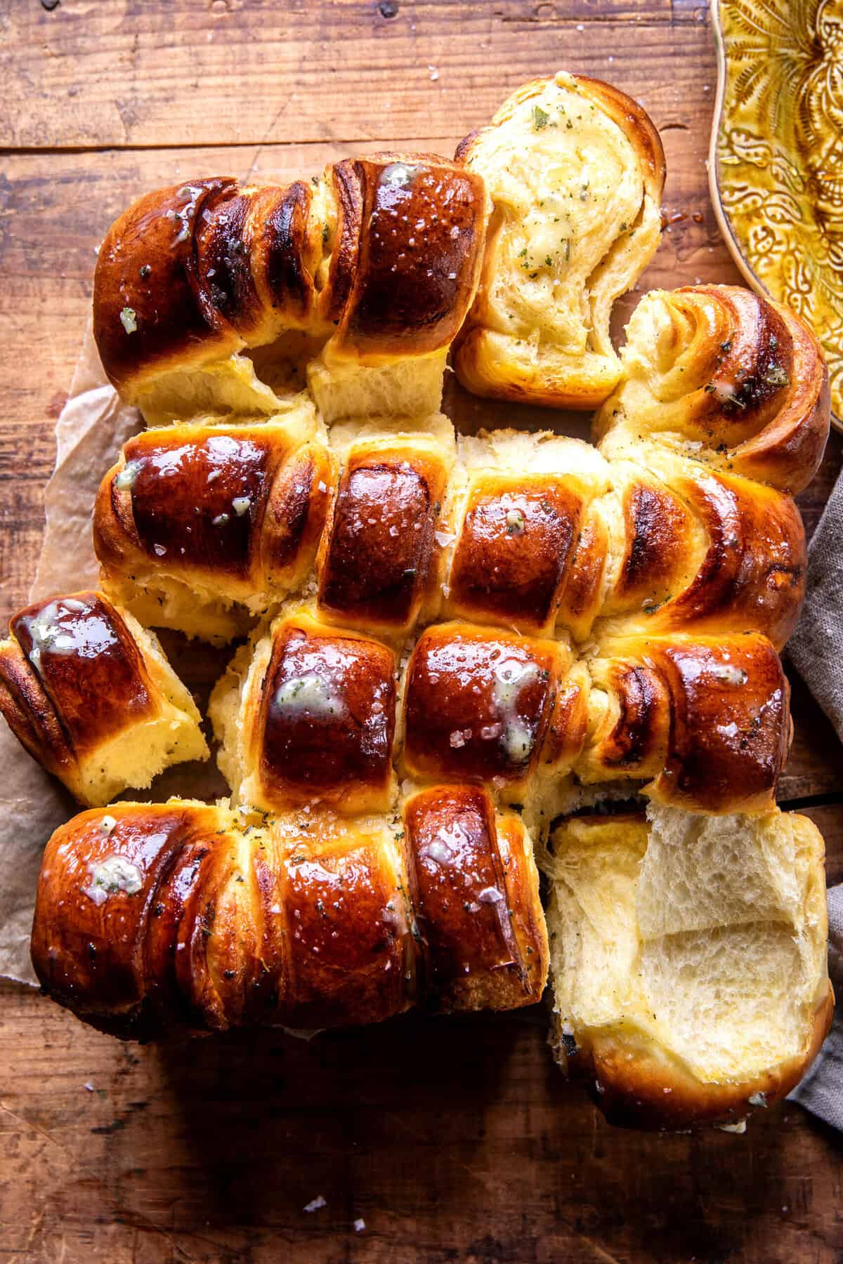 Salted Sage Honey Butter Brioche Rolls | halfbakedharvest.com