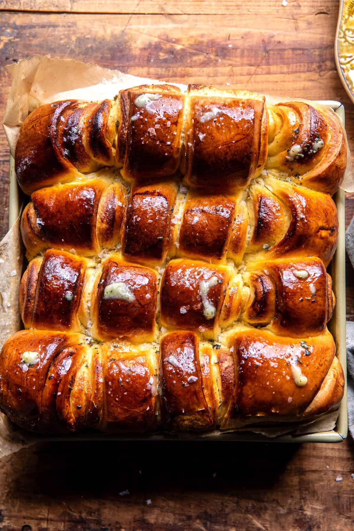 Salted Sage Honey Butter Brioche Rolls | halfbakedharvest.com