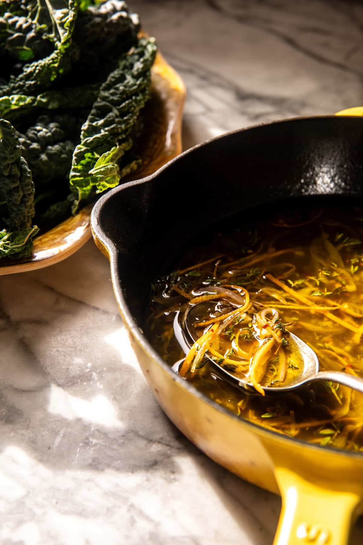 Sweet Potato Bacon Salad with Warm Cider Dressing | halfbakedharvest.com