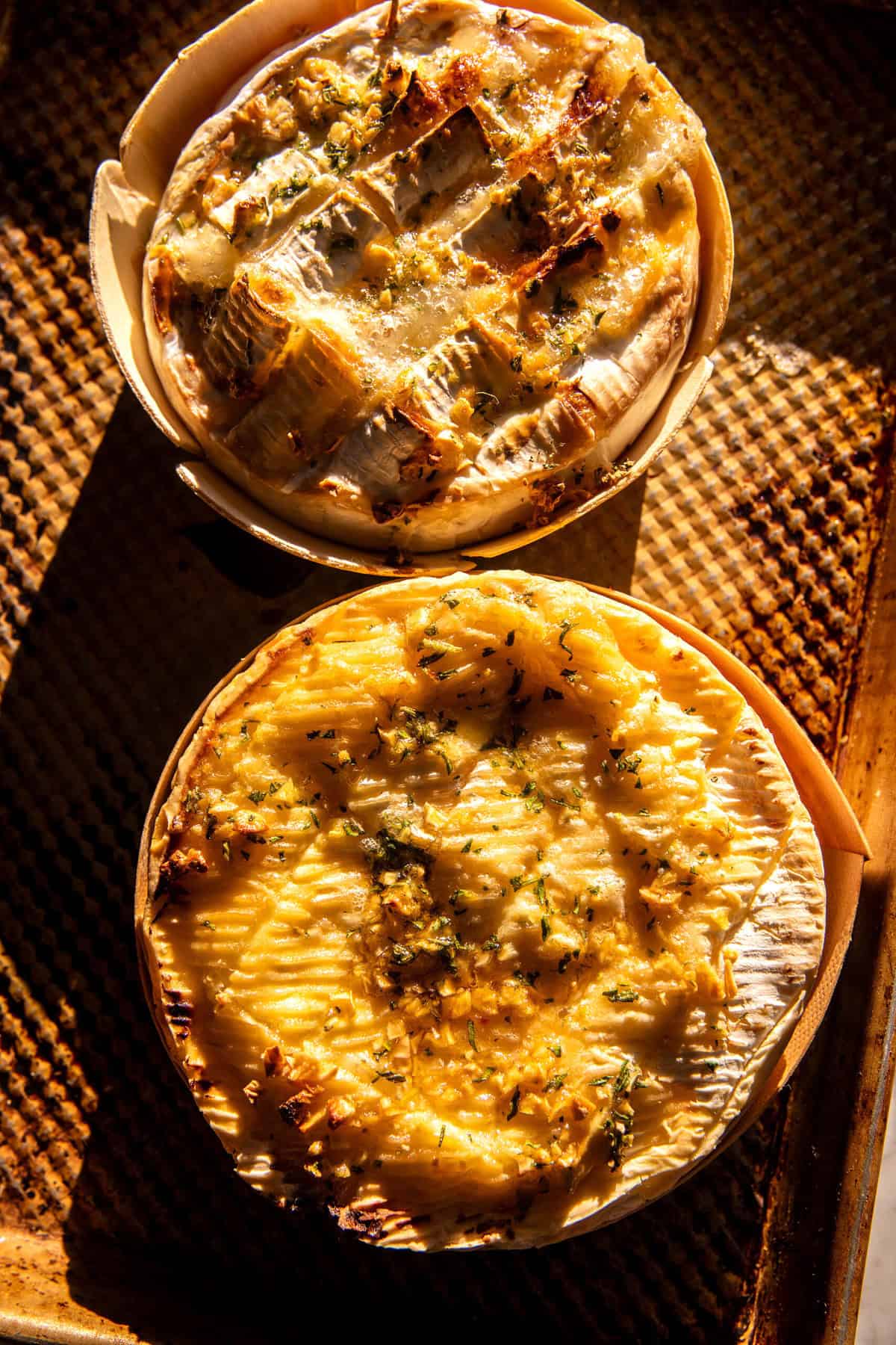 Caramelized Honey Baked Brie with Warm Olives | halfbakedharvest.com