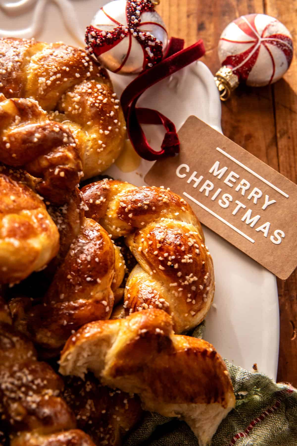 Honey Butter Soft Pretzel Candy Canes | halfbakedharvest.com