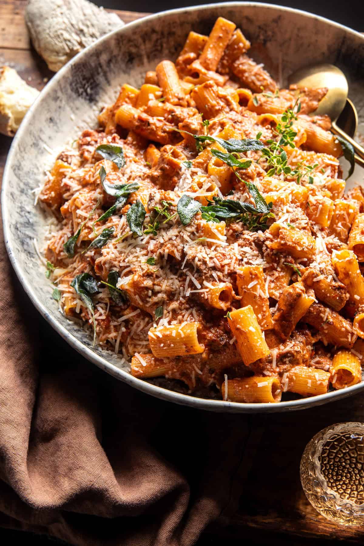 Pot Roast Sunday Sauce with Rigatoni | halfbakedharvest.com